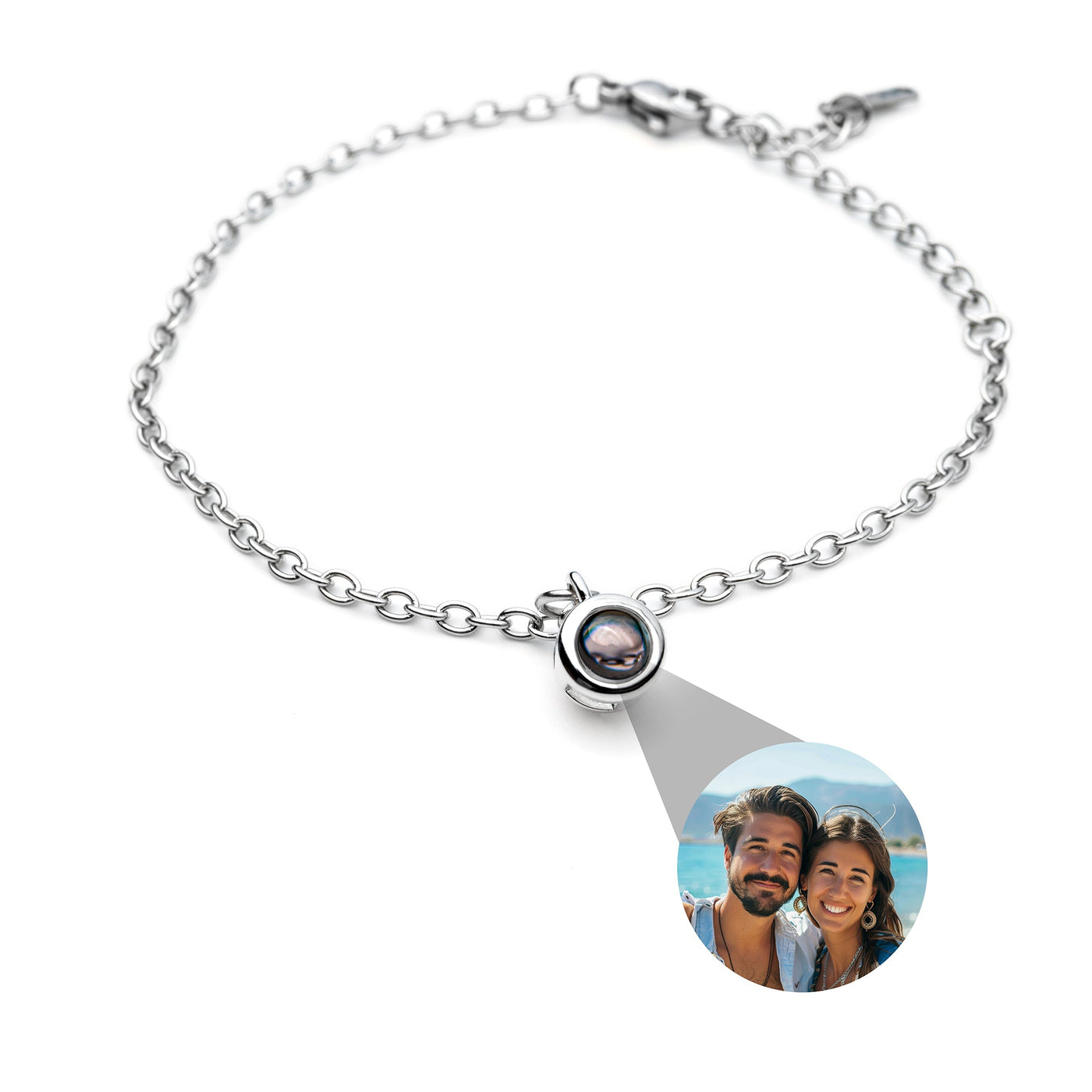 Personalized photo bracelet with your own photo - graceful