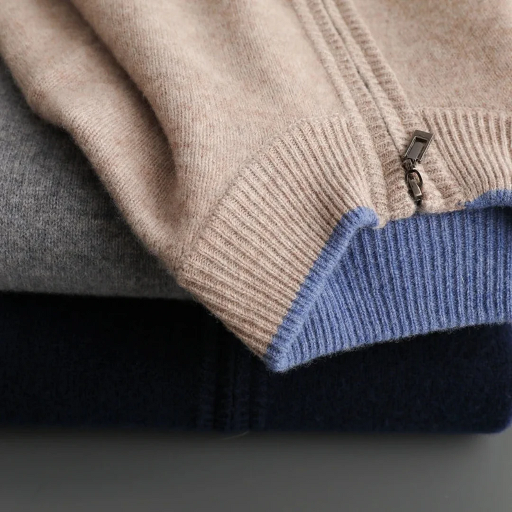 Men's Classic Wool Zip Vest