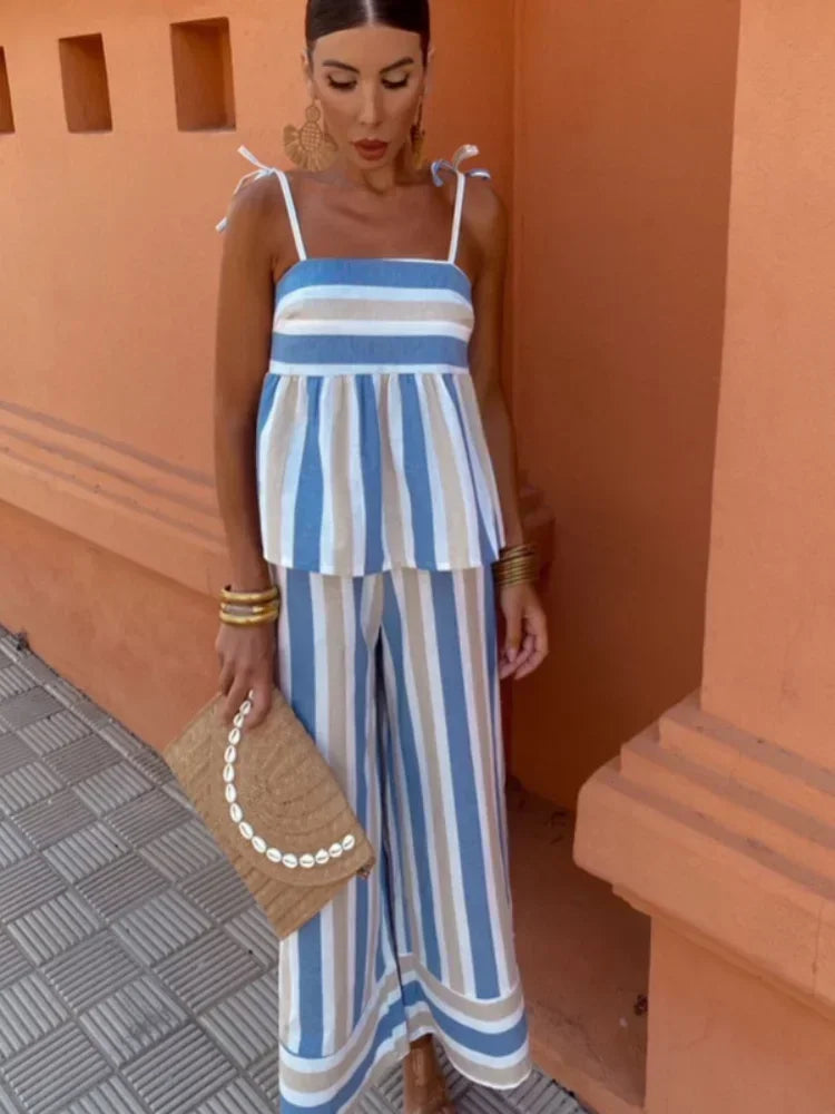 Hanne – Sommerset mit bedruckter Hose