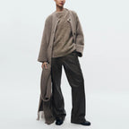 Islay - Cardigan with attached scarf