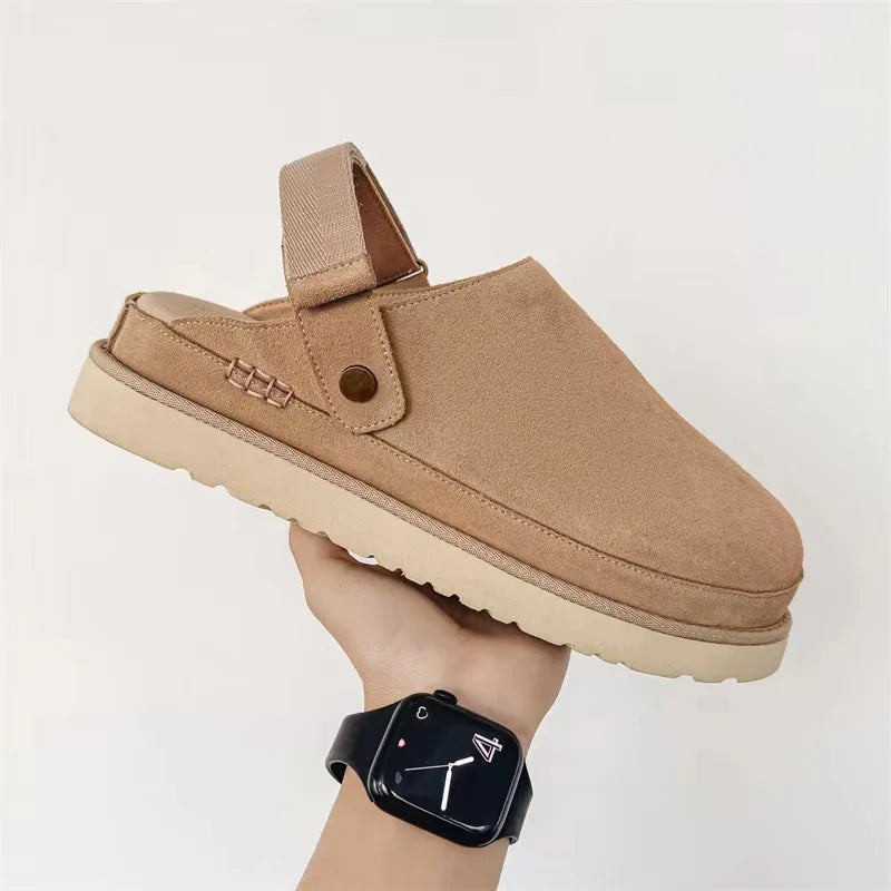Naloa Clogs | Casual Suède Clogs met Bandje