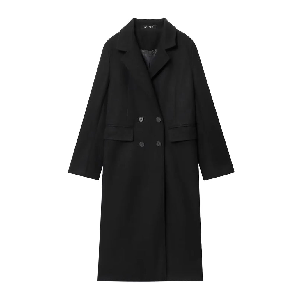 Adele Coat | Elegant Winter Coat with Double Buttons 