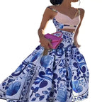 Camila – Dames 2-Delige Set met Tanktop en Rok met Print