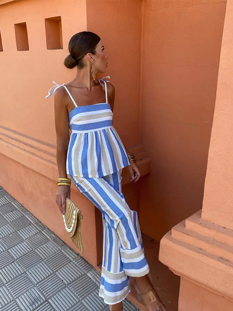 Hanne – Sommerset mit bedruckter Hose