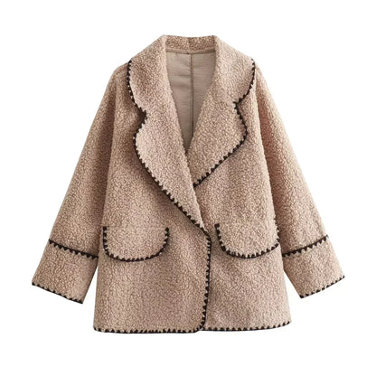 Nathina - Fleece Jas | Beige - Warm en Comfortabel