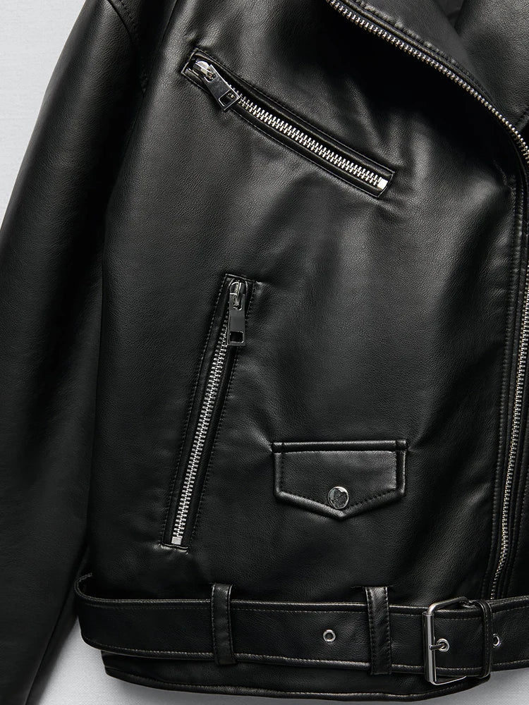 JHooze™ – Modische Biker-Jacke aus veganem Leder