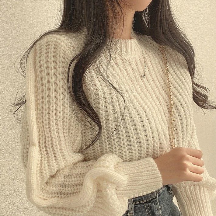 Lora Cropped Sweater | Loose &amp; Stylish