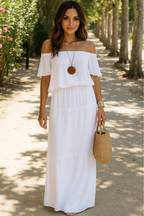 Maxine – Stylisches Sommerkleid mit nackten Schultern