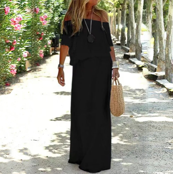 Maxine – Stylisches Sommerkleid mit nackten Schultern