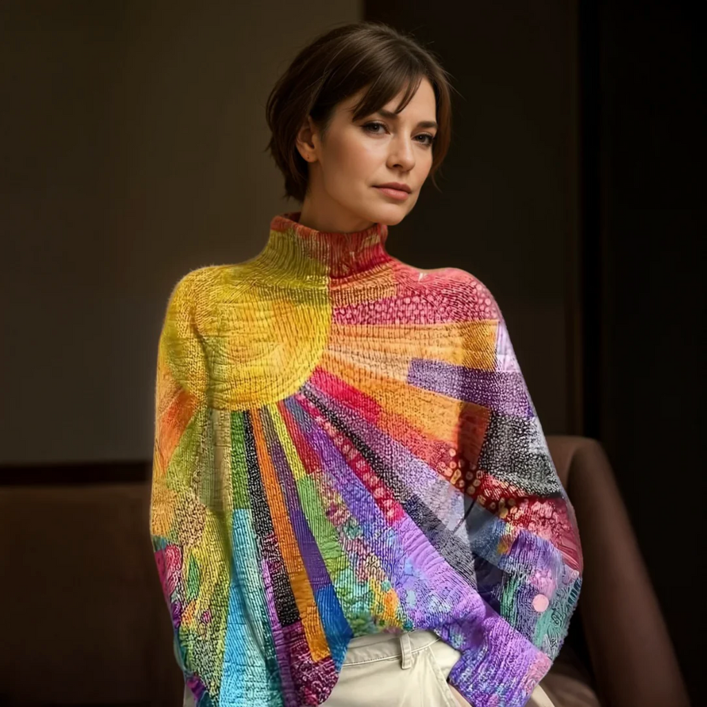 Ada | Cheerful and Colorful Turtleneck