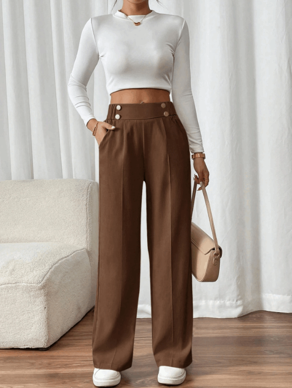 Isa | High Waist Trousers