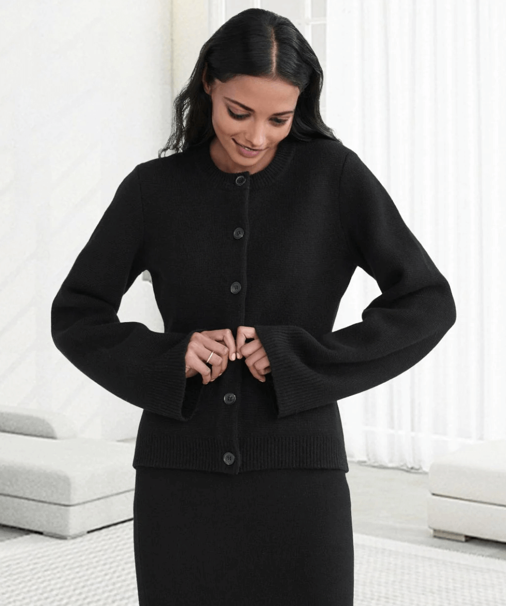 Liya™ | Strickjacke mit weiten Ärmeln Herbst