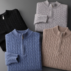 Gianni™ l Cardigan Casual mit Reißverschluss aus Merinowolle 