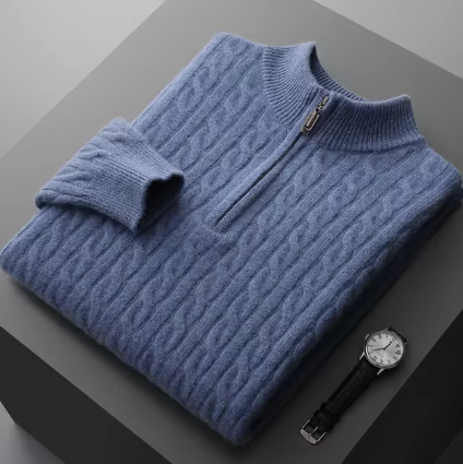 Gianni™ l Cardigan Casual mit Reißverschluss aus Merinowolle 