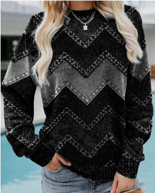 EVA – GEOMETRISCHES KASCHMIR-SWEATSHIRT
