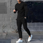 Dialot - Trendiges 2-teiliges Herren-Set | Pullover und Jogger