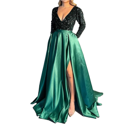 Serafina – Glamour Sequin Long Dress for Women