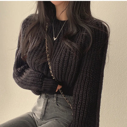 Lora Cropped Sweater | Loose &amp; Stylish