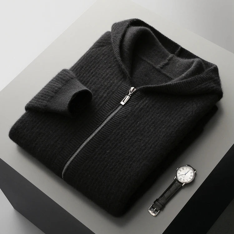Cashmere Zip Hoodie – Luxe, Comfortabele en Zachte Hoodie van Kasjmier