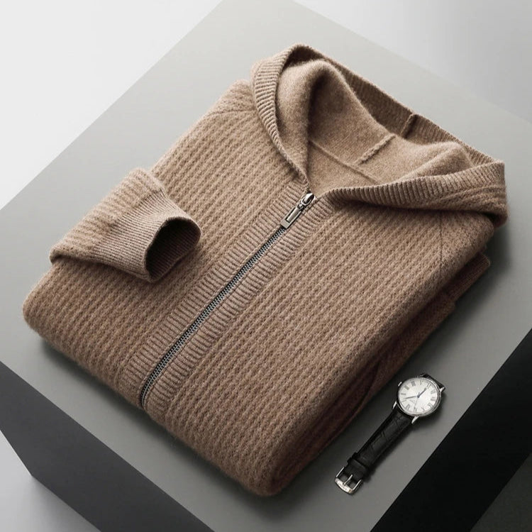 Cashmere Zip Hoodie – Luxe, Comfortabele en Zachte Hoodie van Kasjmier