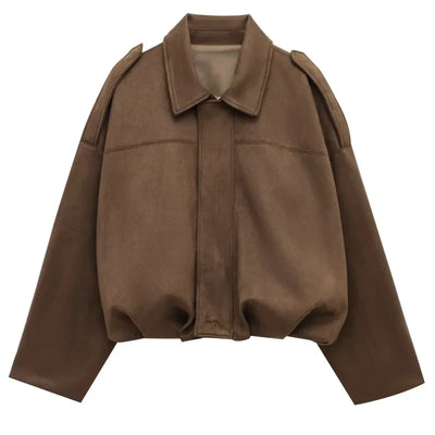 Nada | VIRAL Suedine Bomber Jas
