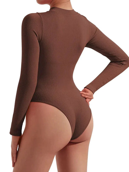 Bodysia™ | Bodysuit Seamless Elegance Long Sleeve