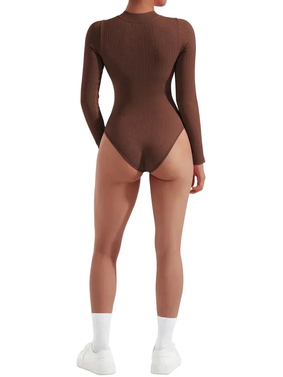 Bodysia™ | Bodysuit Seamless Elegance Long Sleeve