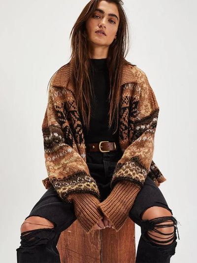 Norvaya | Gebreide Fair Isle Trui met Retro Noors Patroon