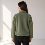 Selina Morel | Luxuriöser Fleece-Herbstmantel mit Reverskragen 