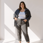 Selina Morel | Luxuriöser Fleece-Herbstmantel mit Reverskragen 