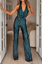 Corina – Schillernder Jumpsuit mit Pailletten