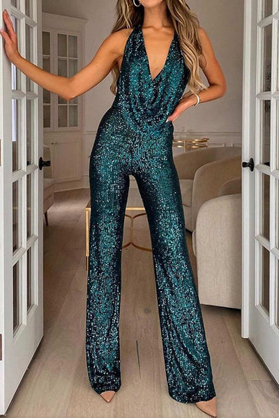 Corina - Dazzling Sequin Jumpsuit