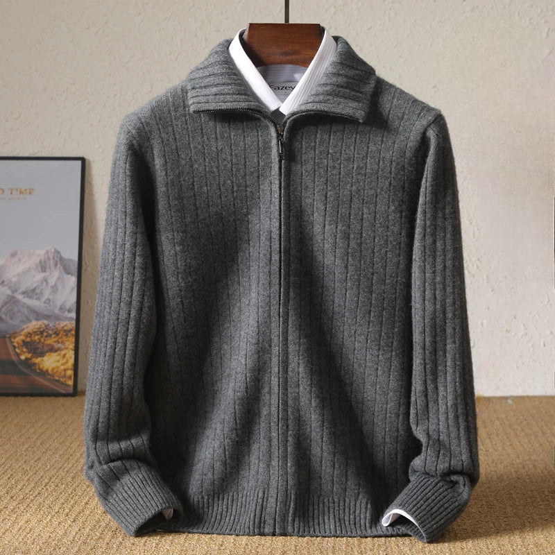 Luxuriöser Herren-Kaschmirpullover – Weicher Kaschmir- und Merinowollpullover