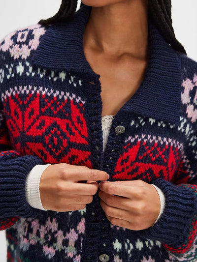 Norvaya | Gebreide Fair Isle Trui met Retro Noors Patroon