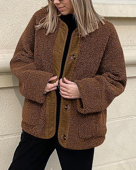 Sienna Cozy | Luxuriöser Teddy-Mantel in Oversize-Passform