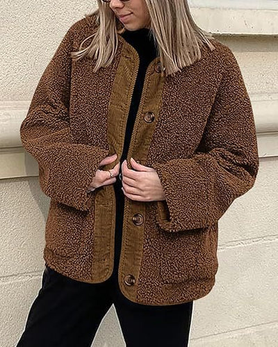 Sienna Cozy | Luxe Teddy Jas met Oversized Pasvorm