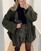 Sienna Cozy | Luxe Teddy Jas met Oversized Pasvorm