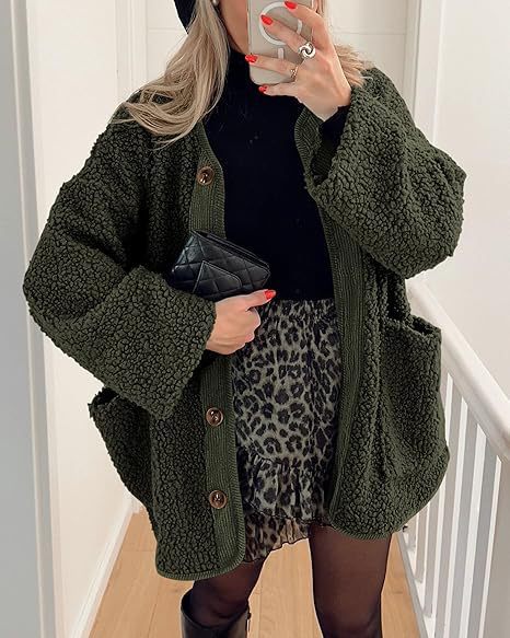 Sienna Cozy | Luxe Teddy Jas met Oversized Pasvorm