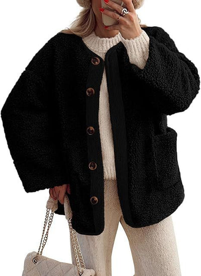 Sienna Cozy | Luxe Teddy Jas met Oversized Pasvorm