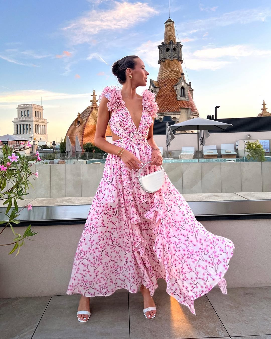 Elizabeth | Maxikleid mit Blumenmuster