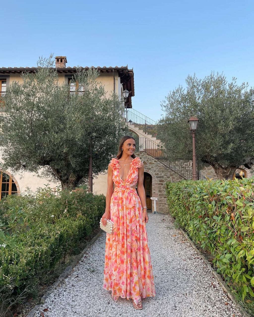 Elizabeth | Maxikleid mit Blumenmuster