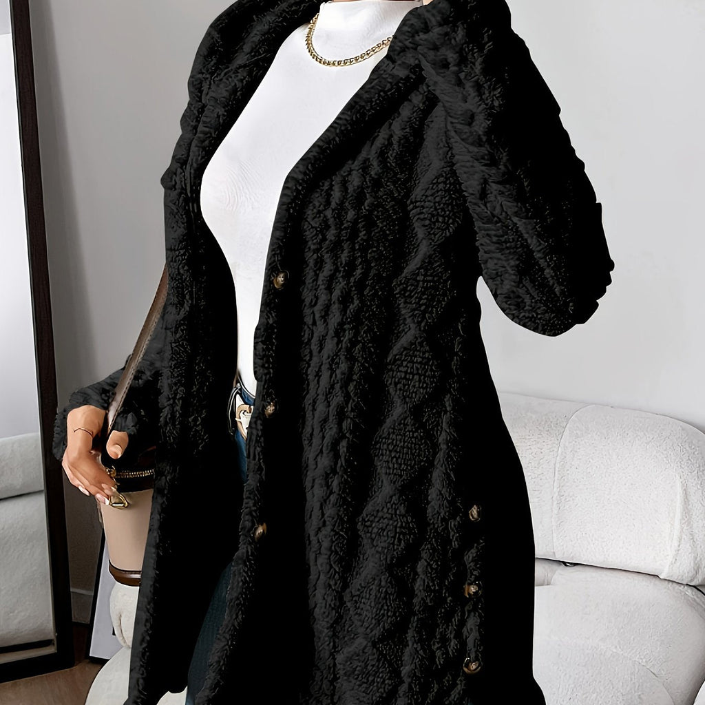 Sophie de Vaux | Luxury Fluffy Teddy Coat in Cream 