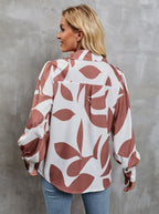 Leontine™ - Button closure and abstract print