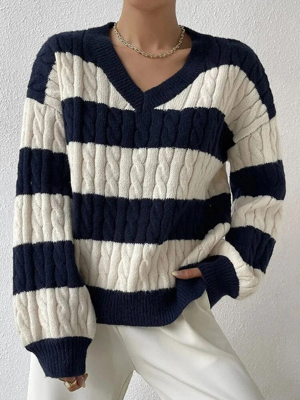 Zienaya™ Pullover mit lockeren Schultern 