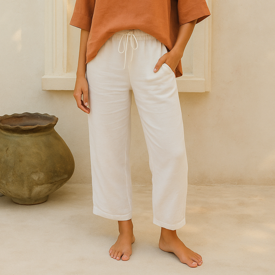 Eloise | Summer pants with linen 