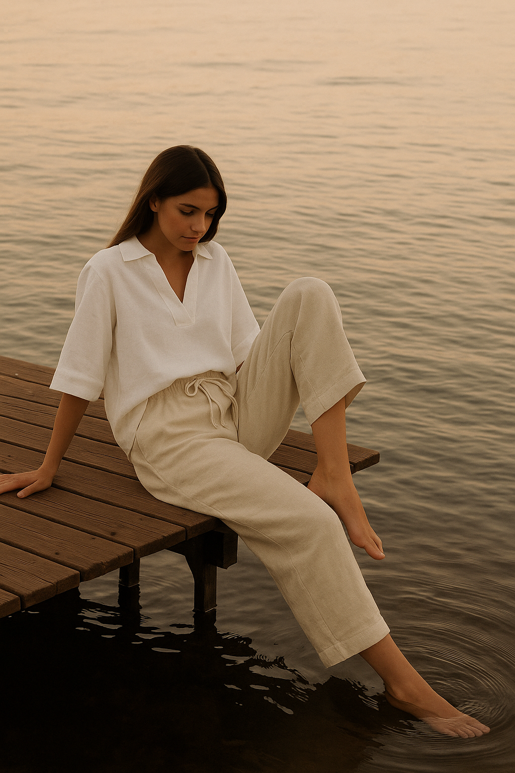 Eloise | Summer pants with linen 