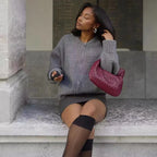 Belia™ | Gestrickte Bomberjacke Herbst