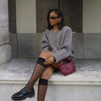 Belia™ | Gestrickte Bomberjacke Herbst