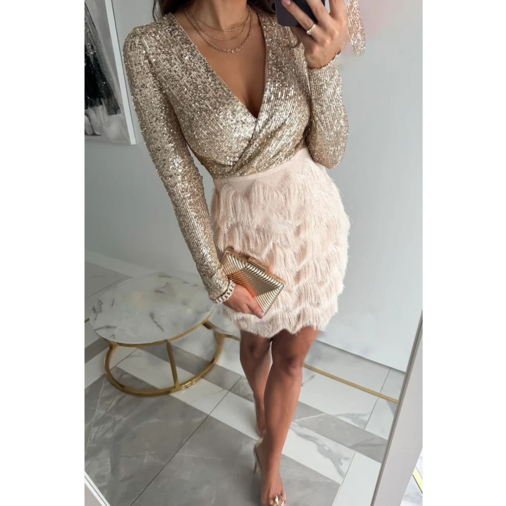 Myrthe | Kleid mit Fransen