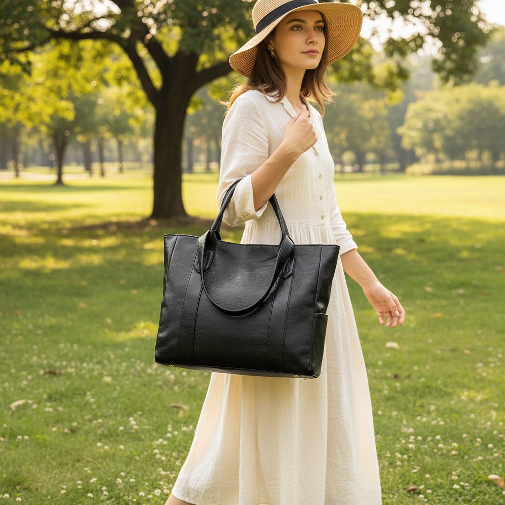 Damen-Umhängetasche – Retro-Design mit glatter Oberfläche